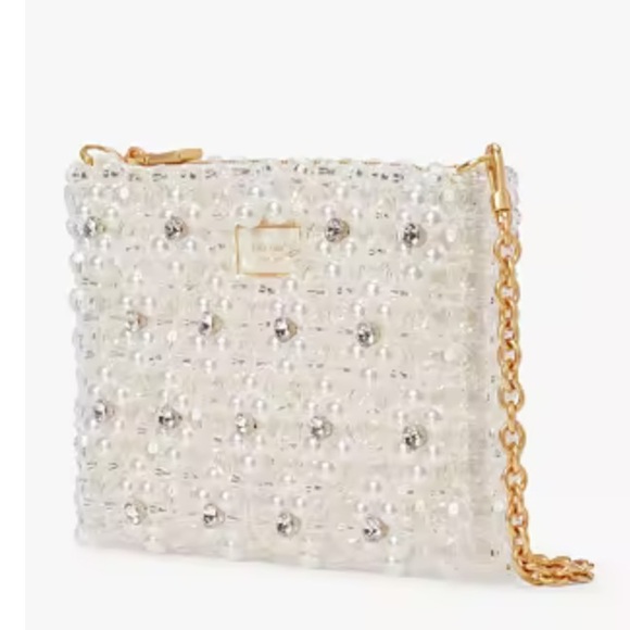 Kate Spade New York PEARL  FLOWER BEADED Mini Shoulder Bag - Picture 4 of 8